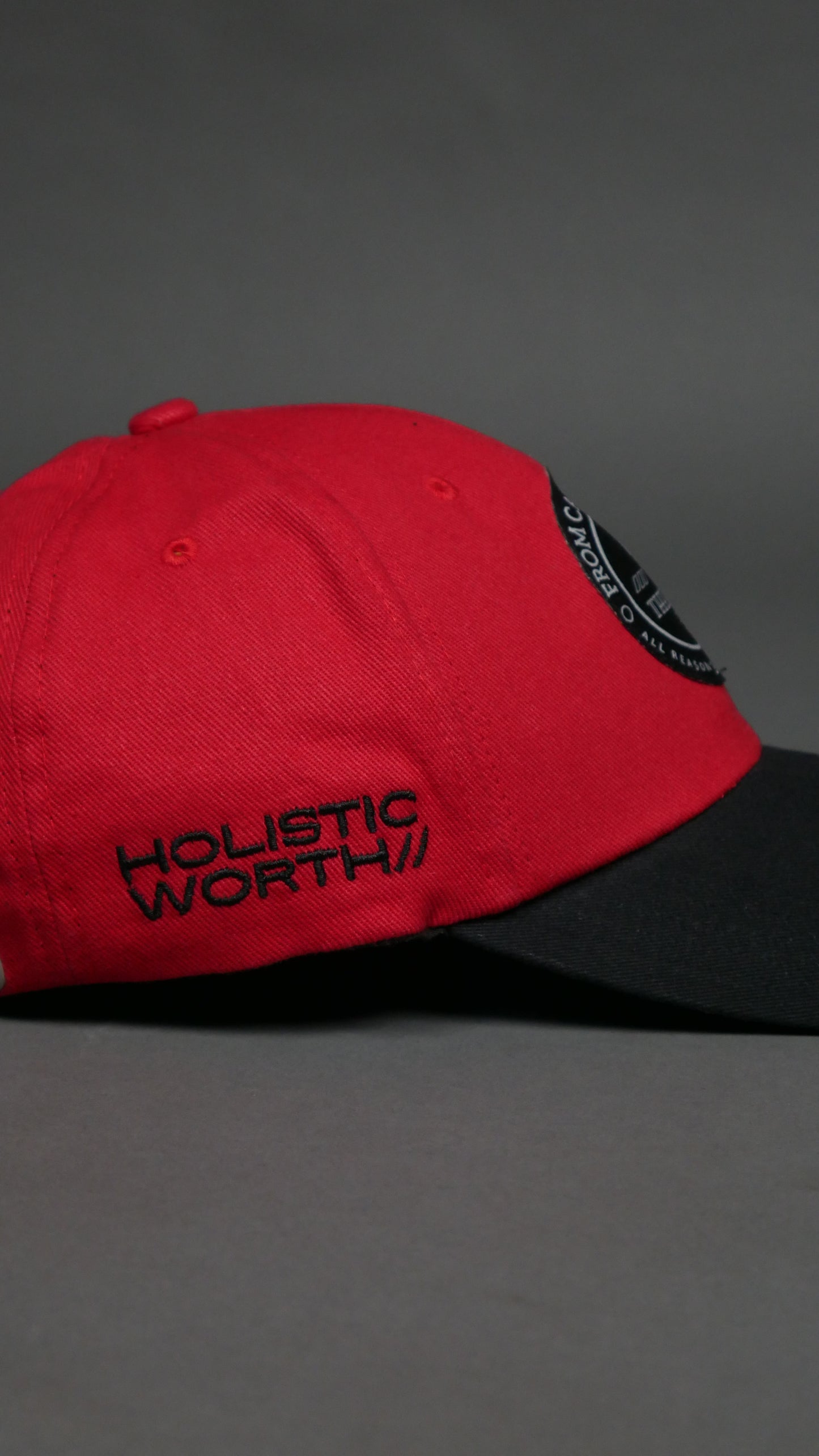 CAPS TO CULTURE BASEBALL CAP (RED-BLACK).