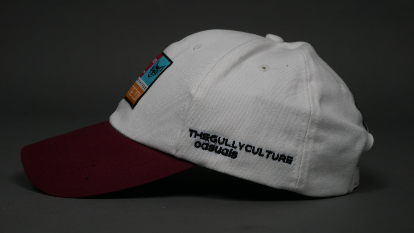 CAPS TO CULTURE BASEBALL CAP (WHITE-MAROON)