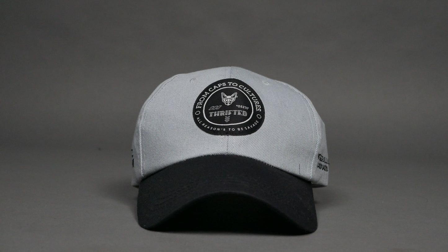 CAPS TO CULTURE BASEBALL CAP (GREY-BLACK)